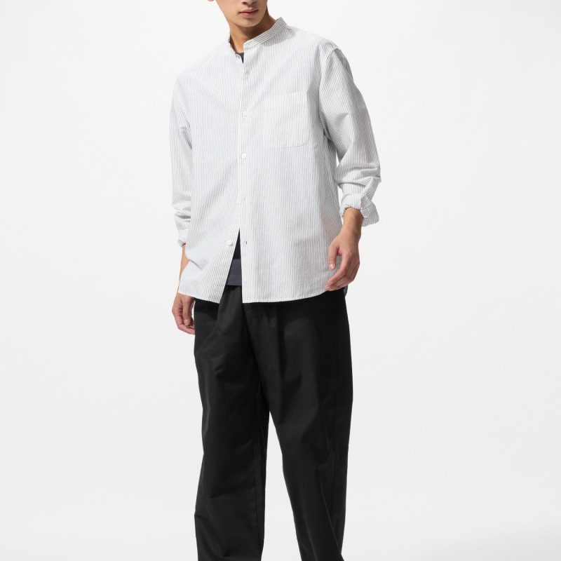 Льняные брюки-капри из смесовой ткани