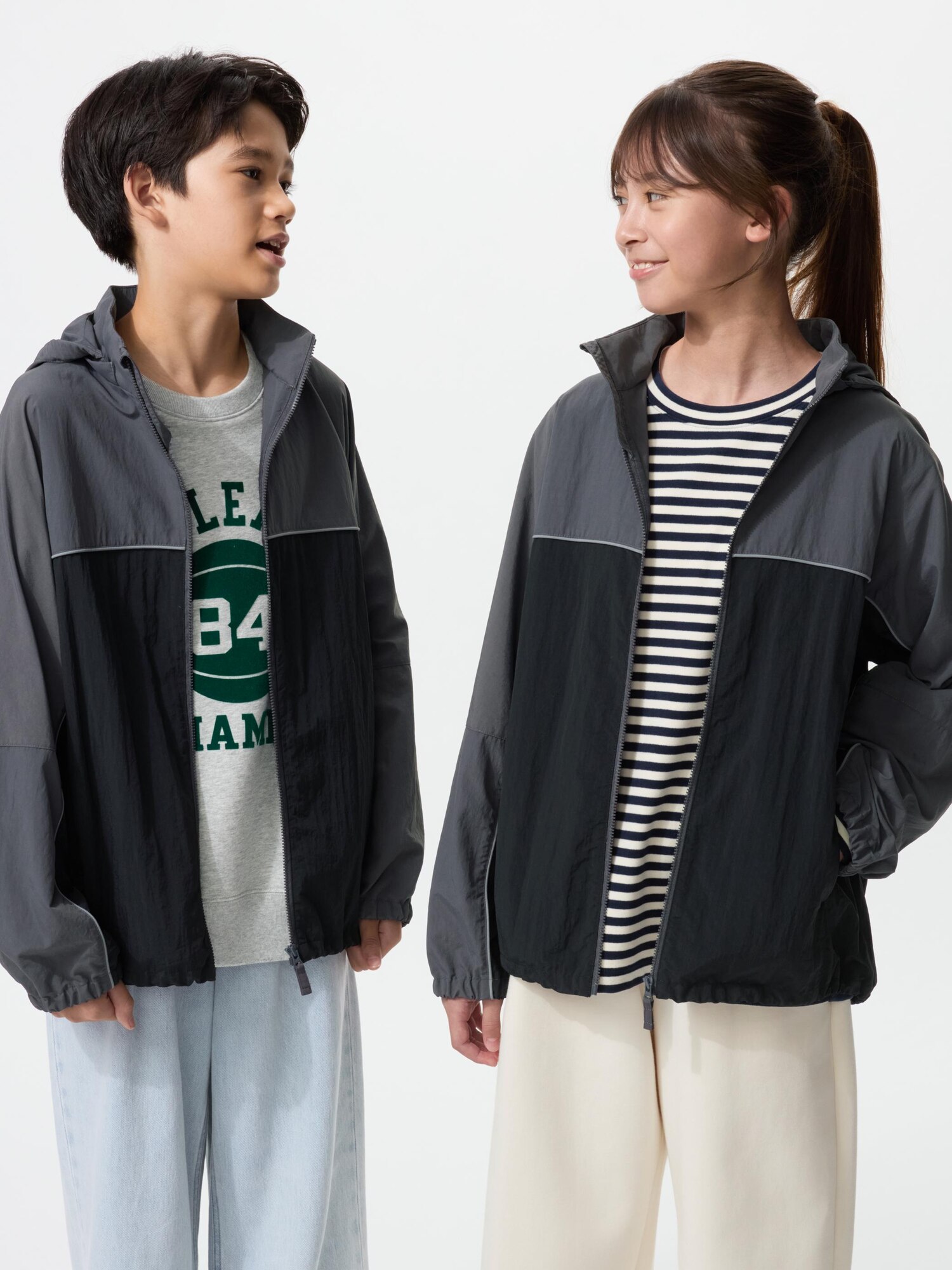 Детская складная парка с защитой от УФ (цветные блоки)