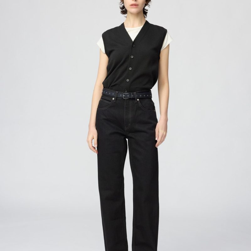 Высокая посадка, классические джинсы