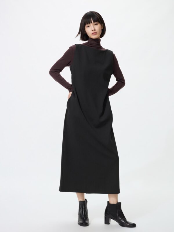 Платье-сарафан из креп-жоржета (без рукавов)