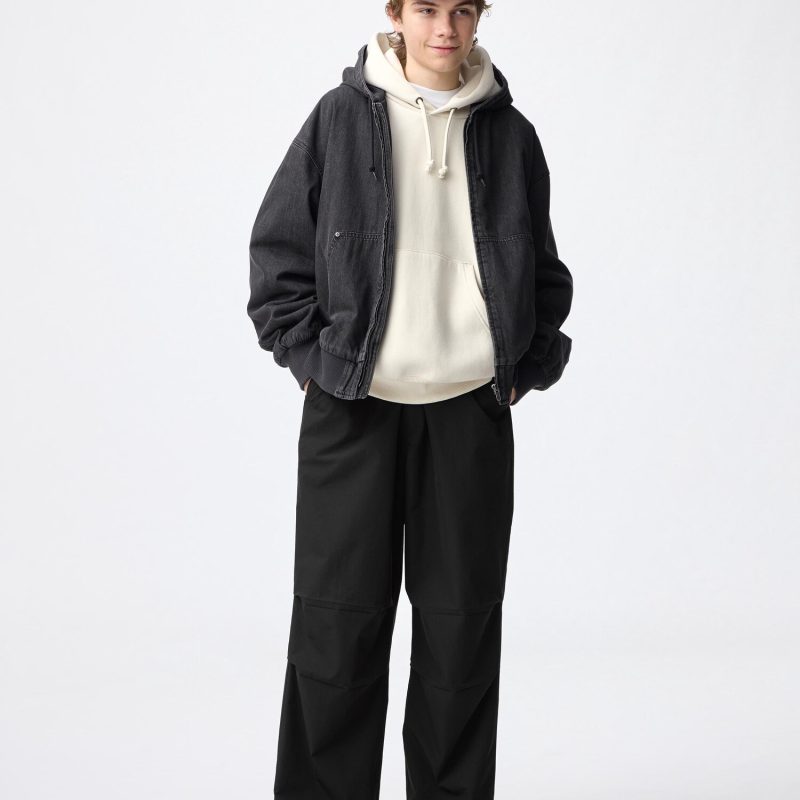 Широкие парашютные брюки GU