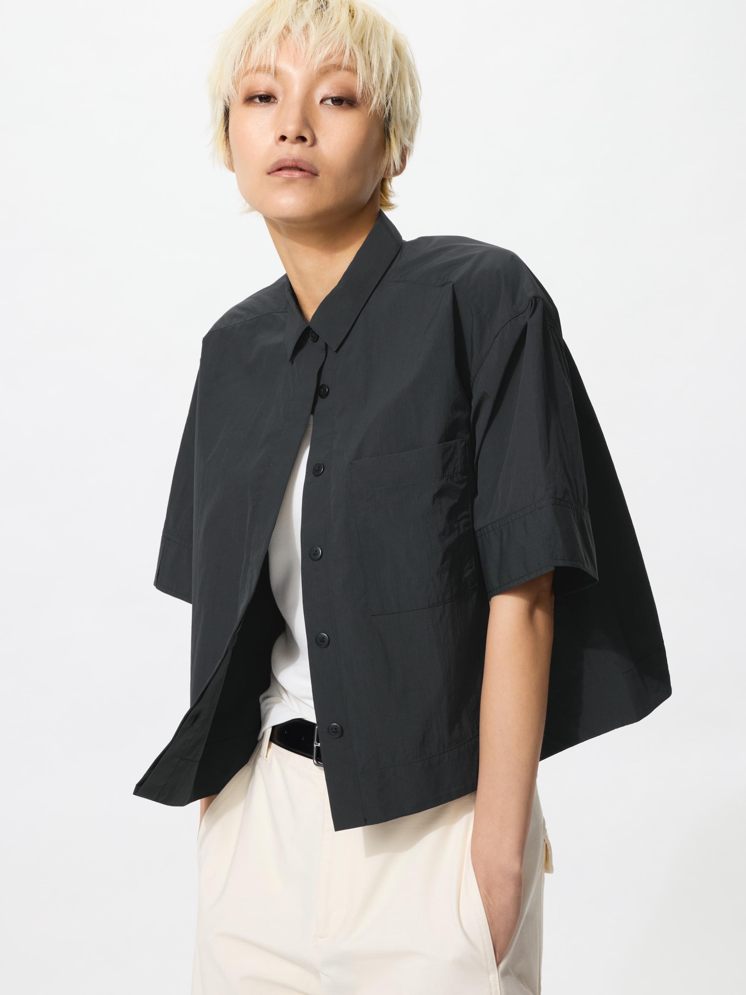 Нейлоновая рубашка-поло (с короткими рукавами)