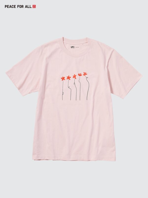 PEACE FOR ALL Графическая футболка (короткий рукав, стандартный крой) HANA TAJIMA