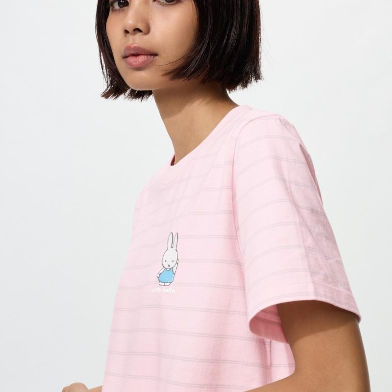 Футболка UT с принтом Miffy в цветах (с коротким рукавом) 1D