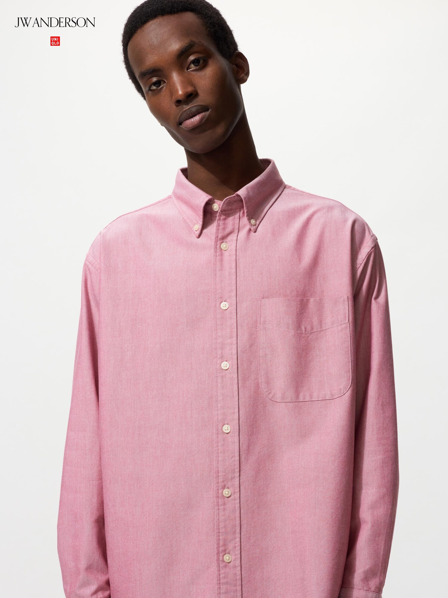 Оверсайз оксфордская рубашка (длинный рукав)