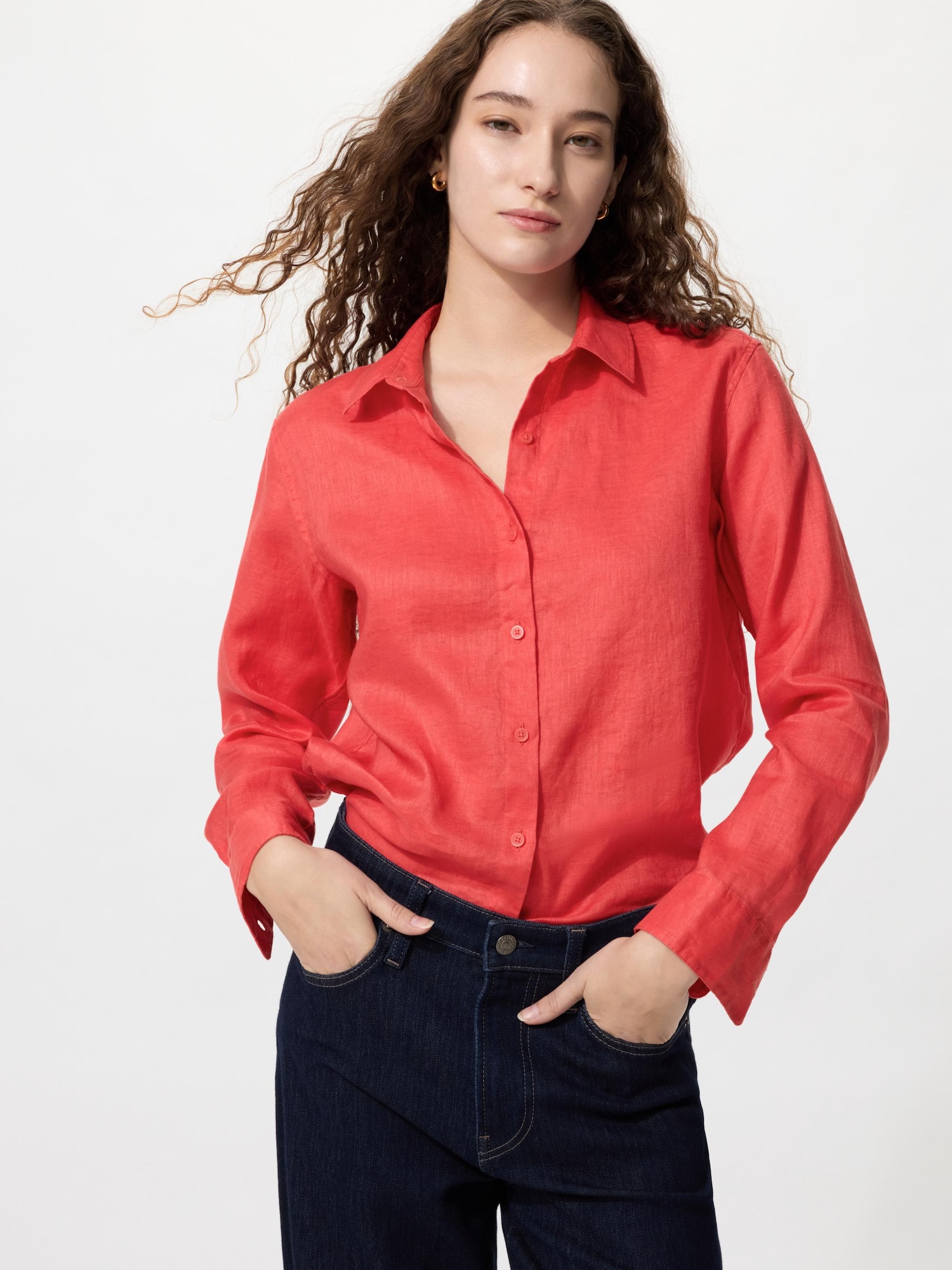 Рубашка из премиального льна (с длинным рукавом)