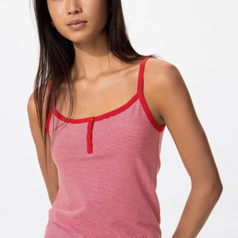 Мягкая камисоль из модала (в полоску)