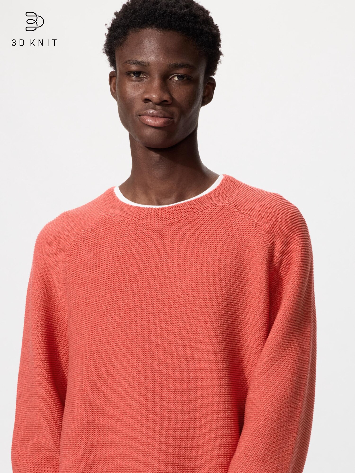 Свободный свитер с круглым вырезом из 3D-трикотажа, подходит для стирки