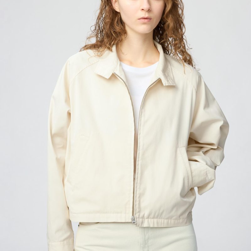 Хлопковый блейзер короткого кроя