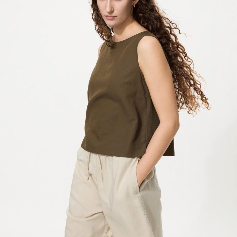 Льняные удобные шорты