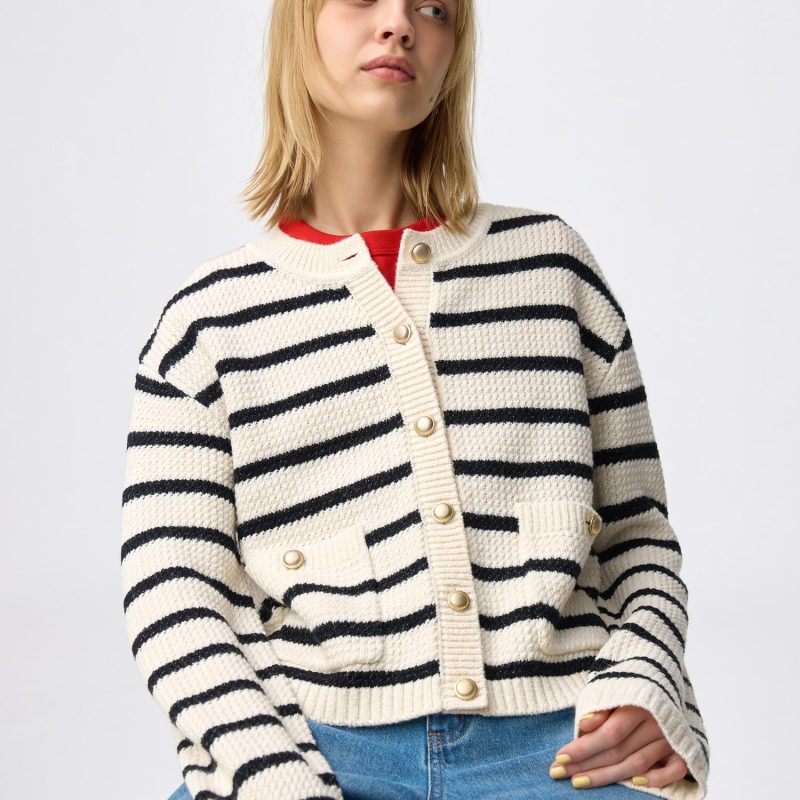 Жаккардовый кардиган в клетку GU