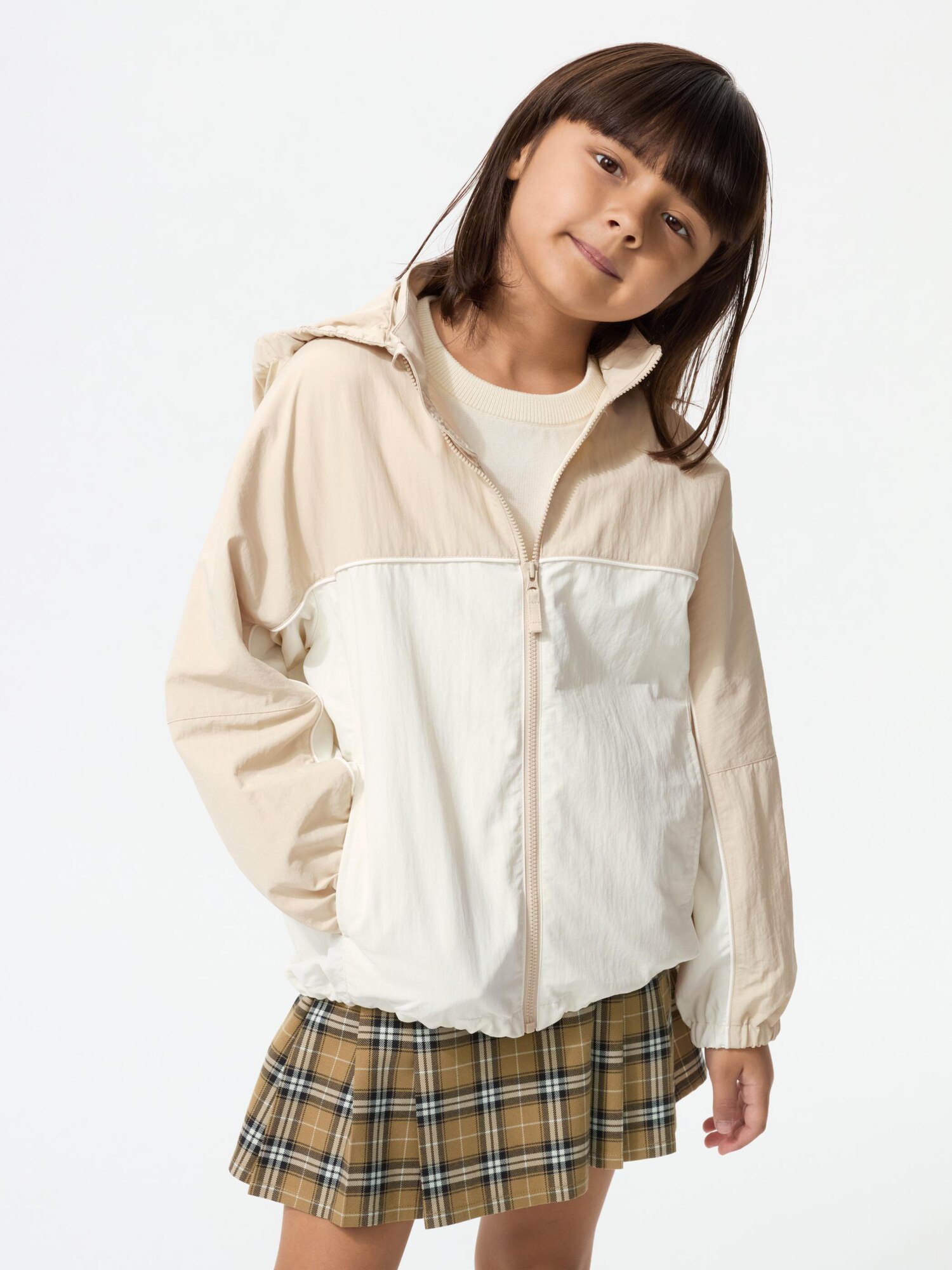 Детская складная парка с защитой от УФ (цветные блоки)