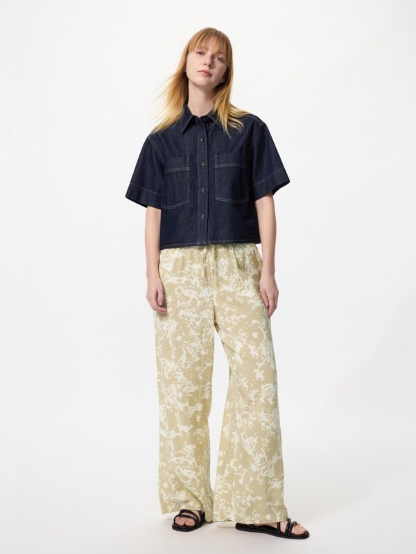 Свободные драпированные брюки