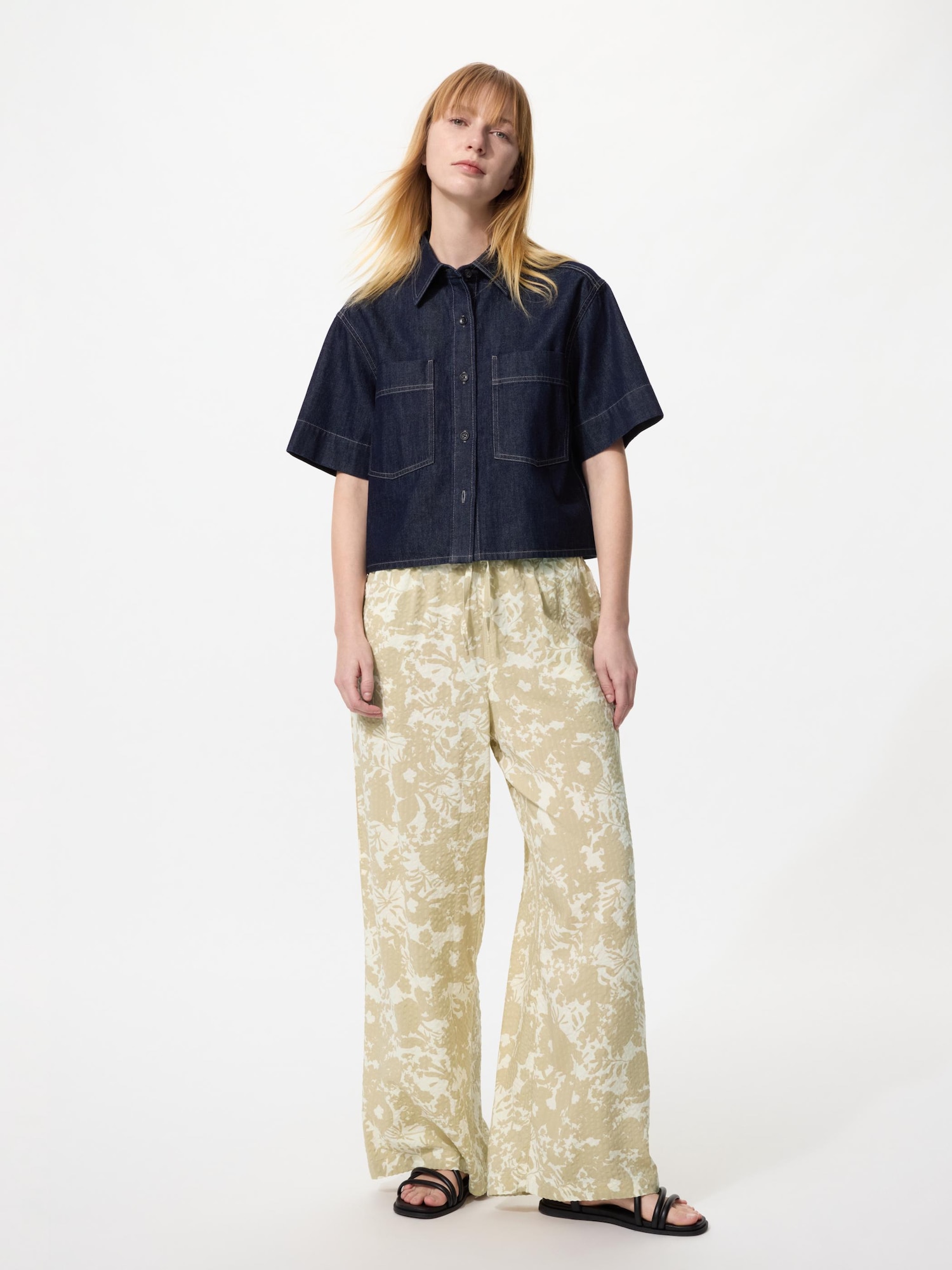 Свободные драпированные брюки