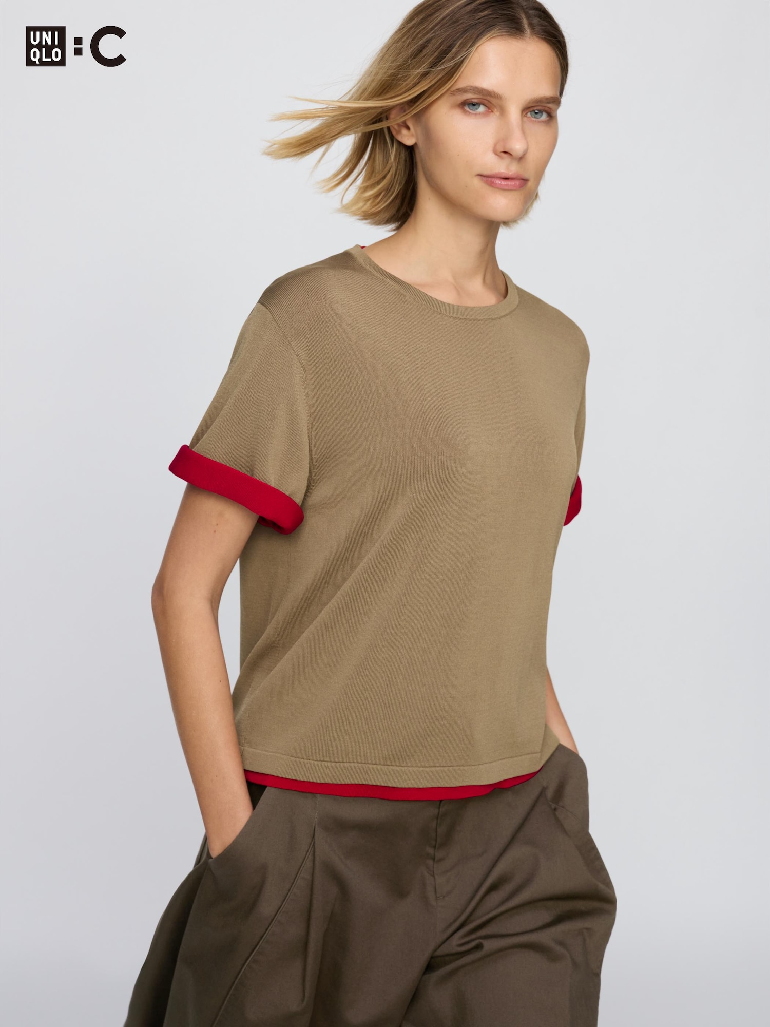 Свободный трикотажный топ