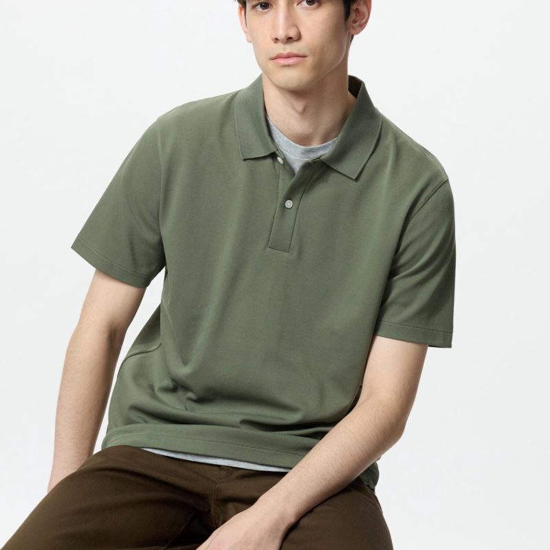 Футболка-поло из хлопка с технологией AIRism