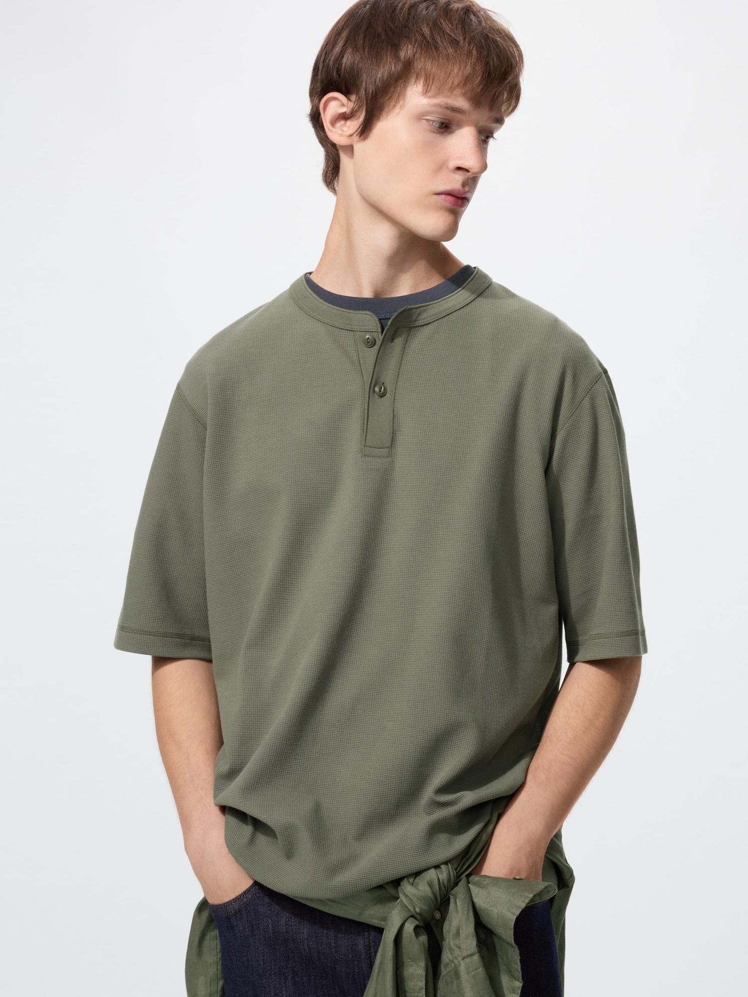 Футболка Dry Waffle с воротником-стойкой