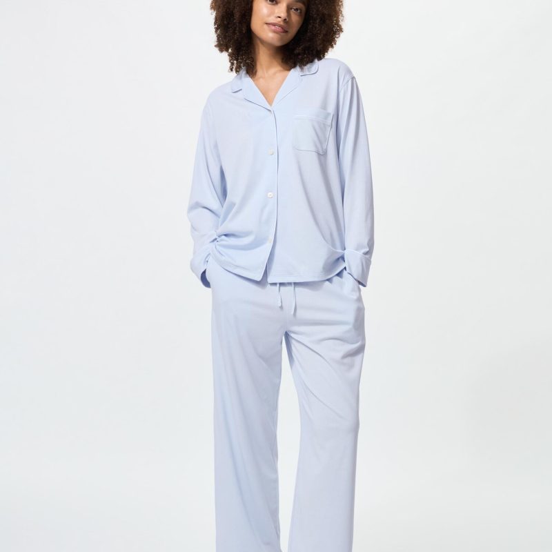 Пижама из хлопка AIRism (с длинным рукавом)