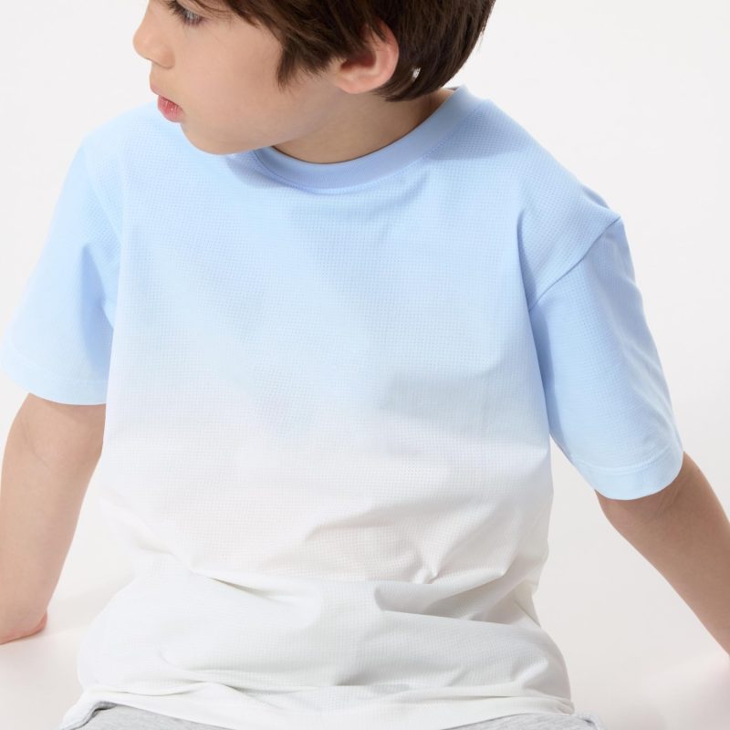 Детская футболка KIDS DRY-EX с круглым вырезом и принтом