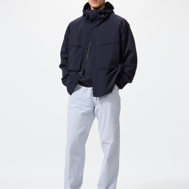 Удлиненные брюки с эластичной тканью (си-сакер)