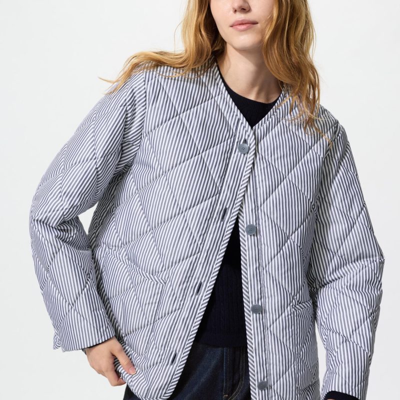 PUFFTECH노칼라재킷(패턴)