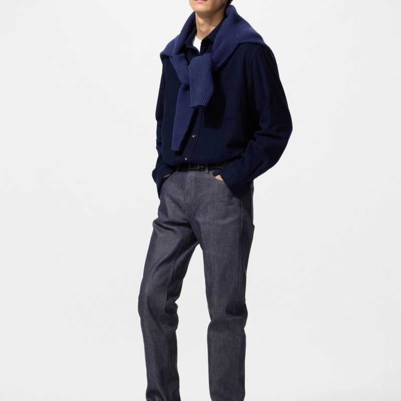 Слим-джинсы с прямыми брюками (селвидж)