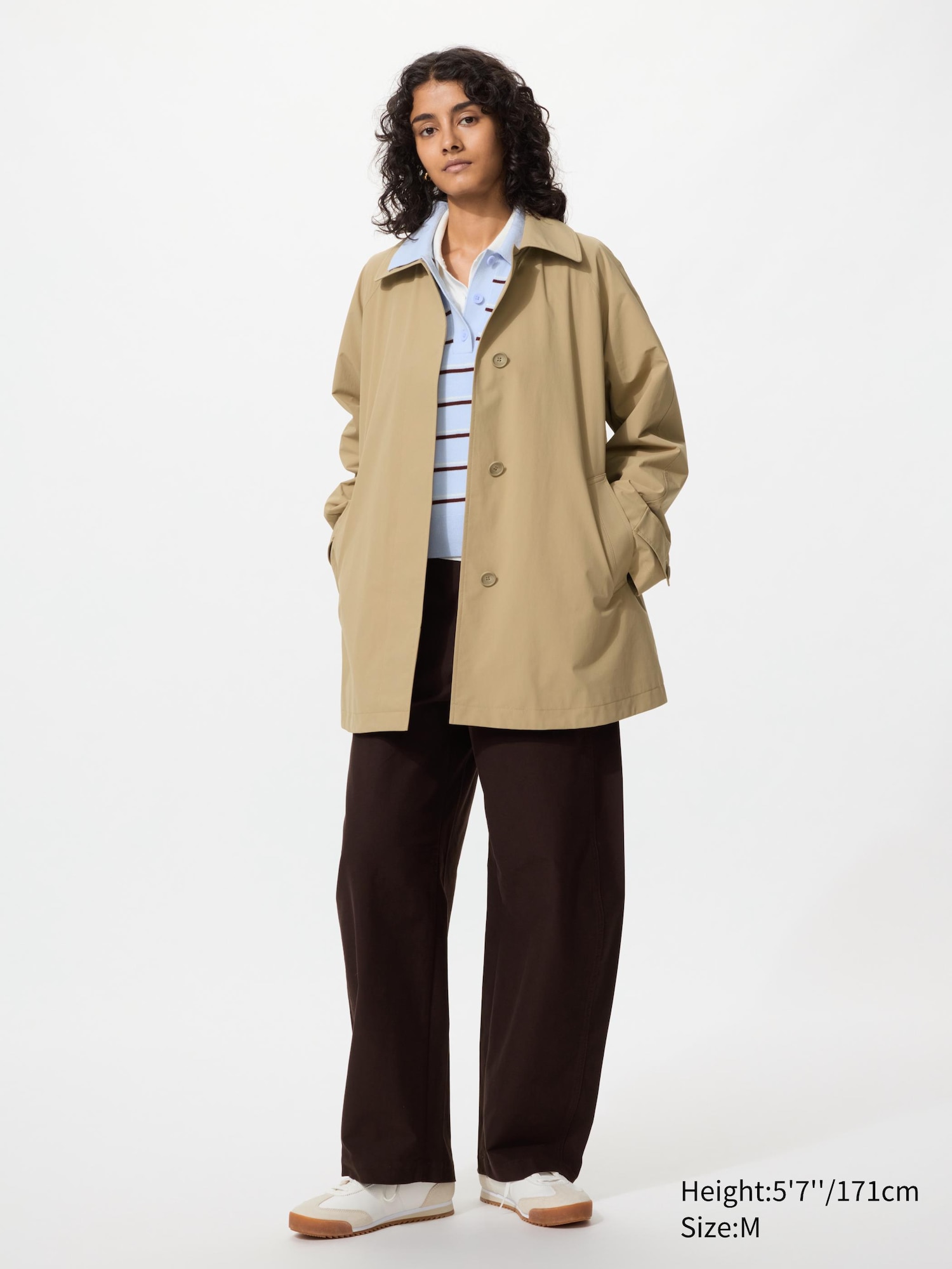 Однобортное короткое пальто (свободного кроя)