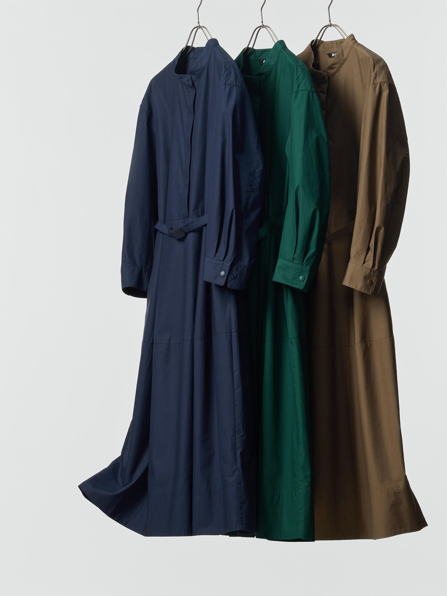 Хлопчатобумажное платье с объемным рукавом