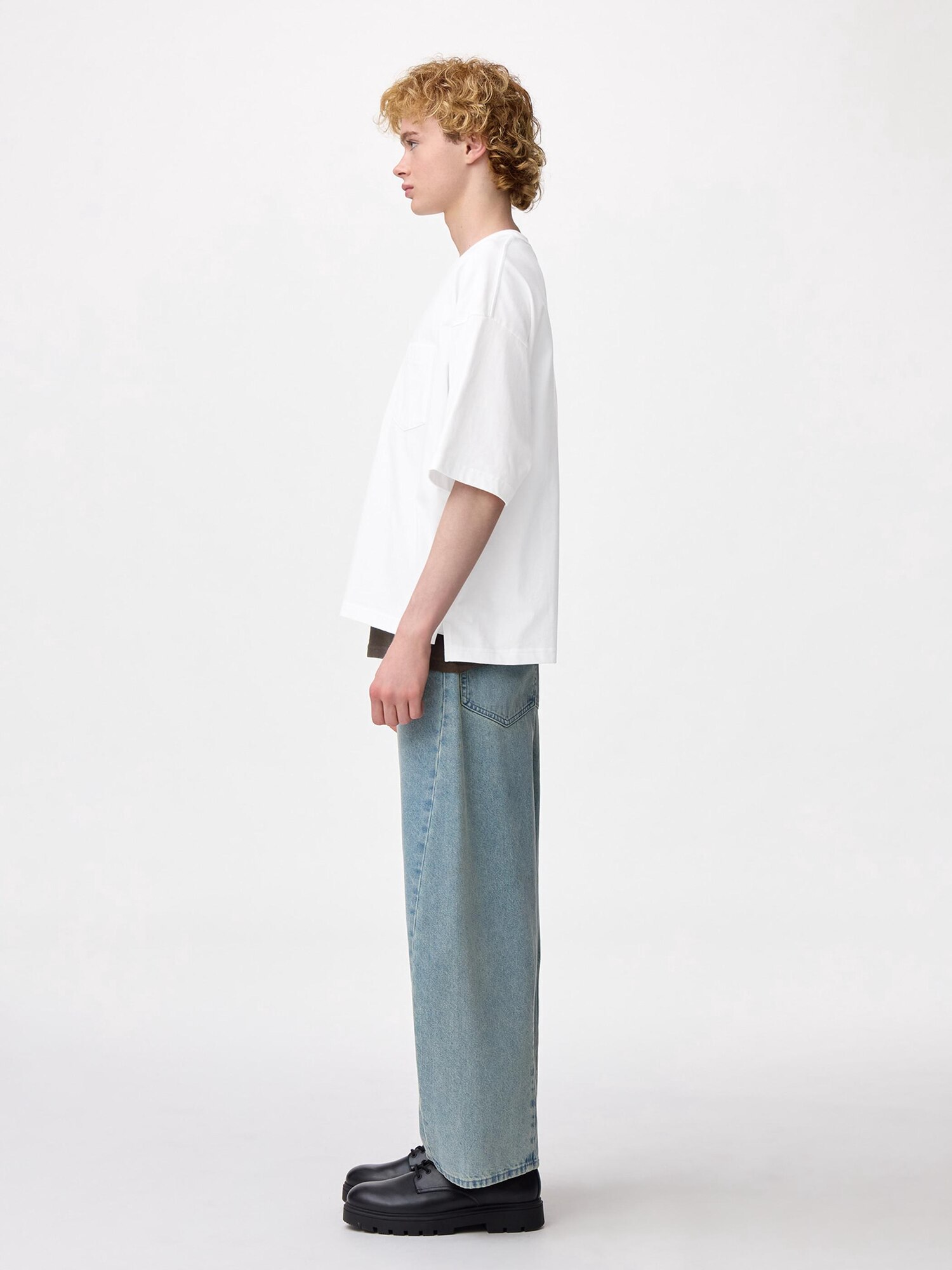 Джинсы с широкими штанинами GU