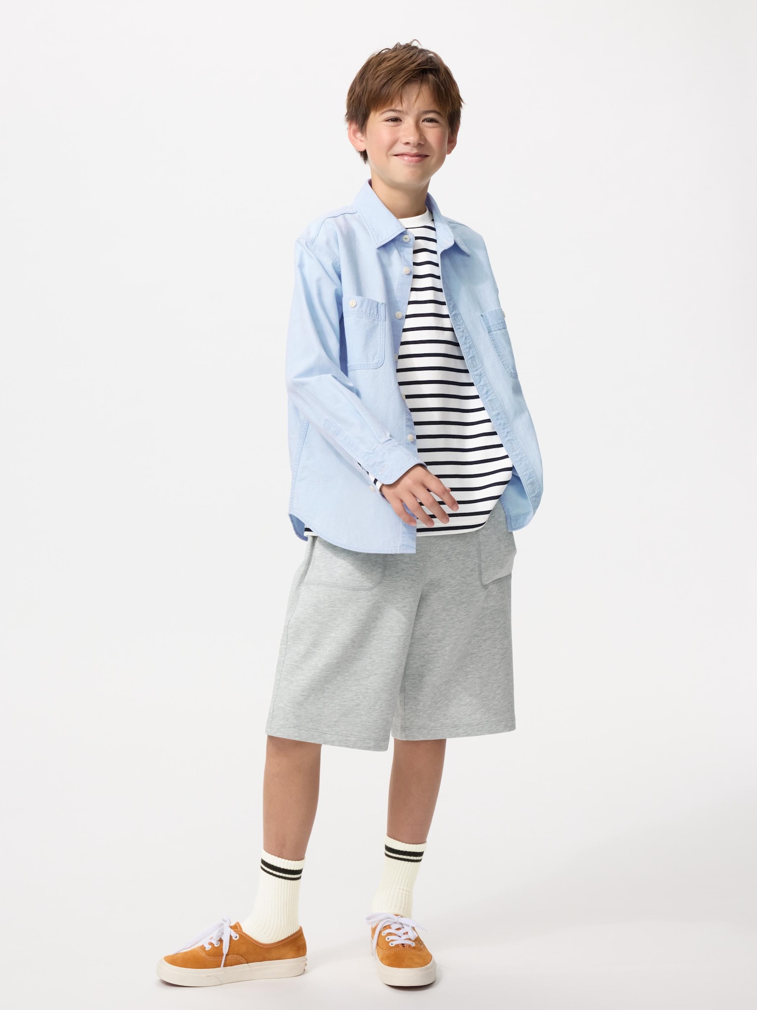 Детские полупряжки AIRism из хлопка (однотонные)