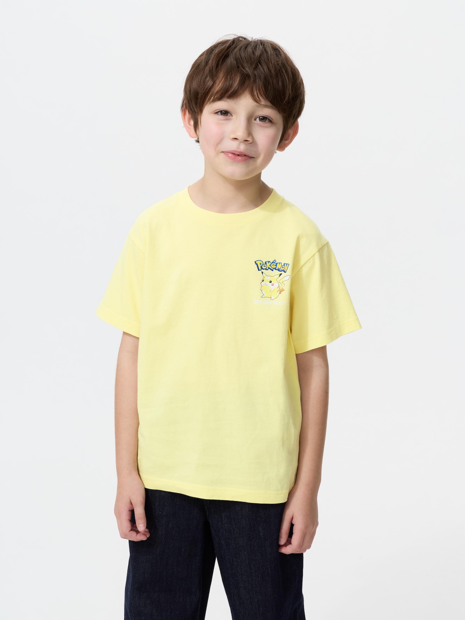 Детская футболка с графическим принтом покемонов (с коротким рукавом)