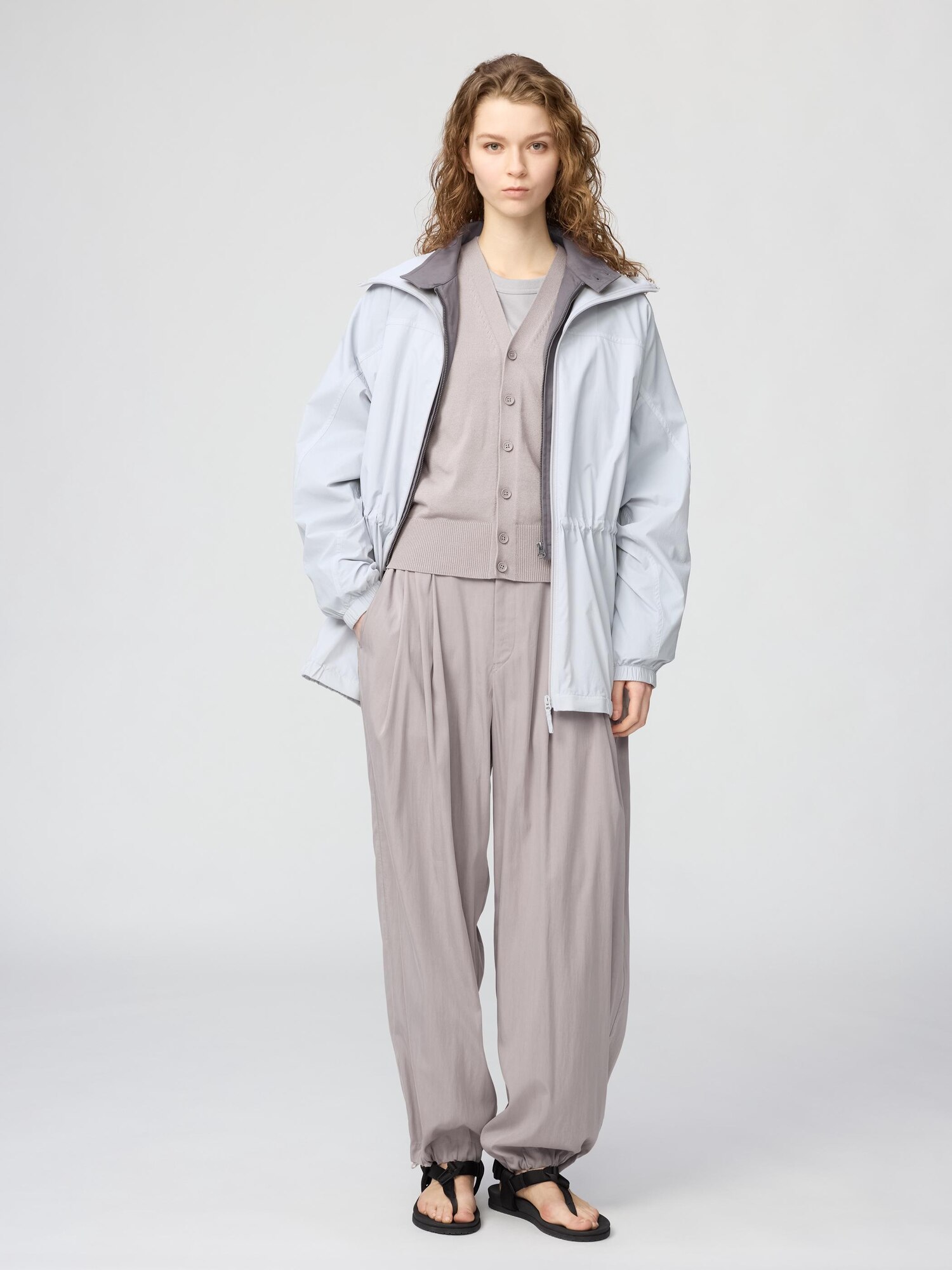 УФ-защита, пуховик шеро оверсайз