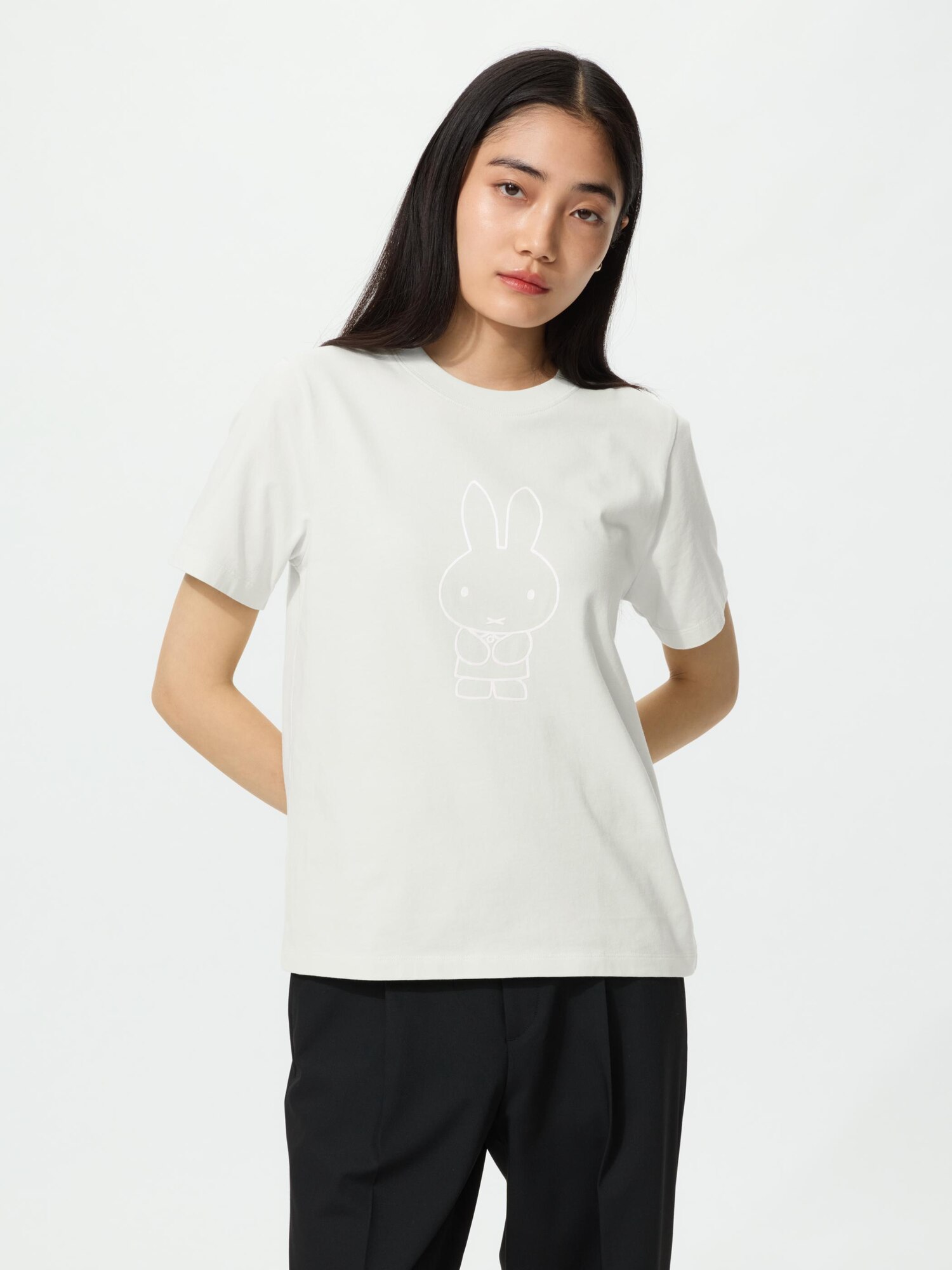 Футболка с принтом Miffy в цветах (с коротким рукавом) 1B