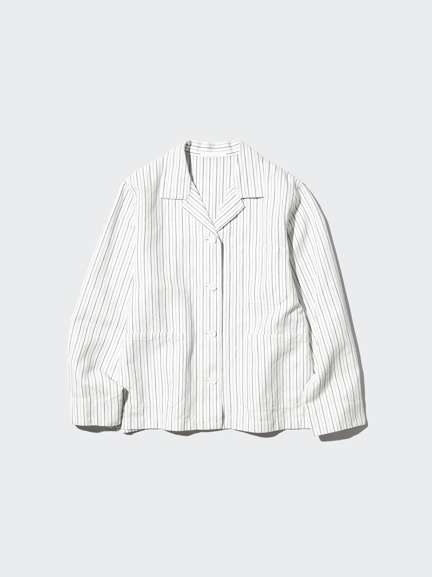 Льняной смесовой ковер-плед (в полоску)