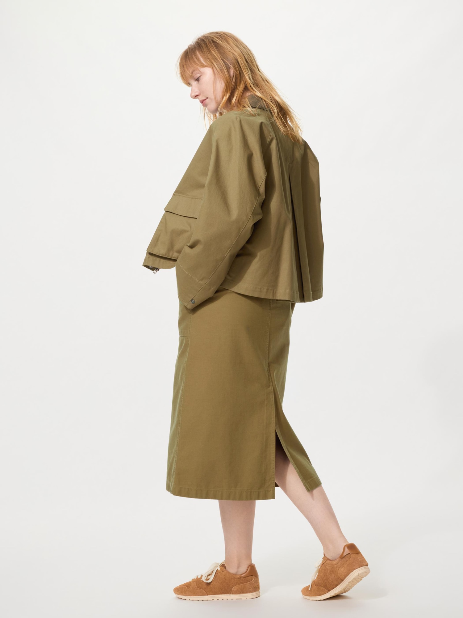 Хлопковая миди-юбка