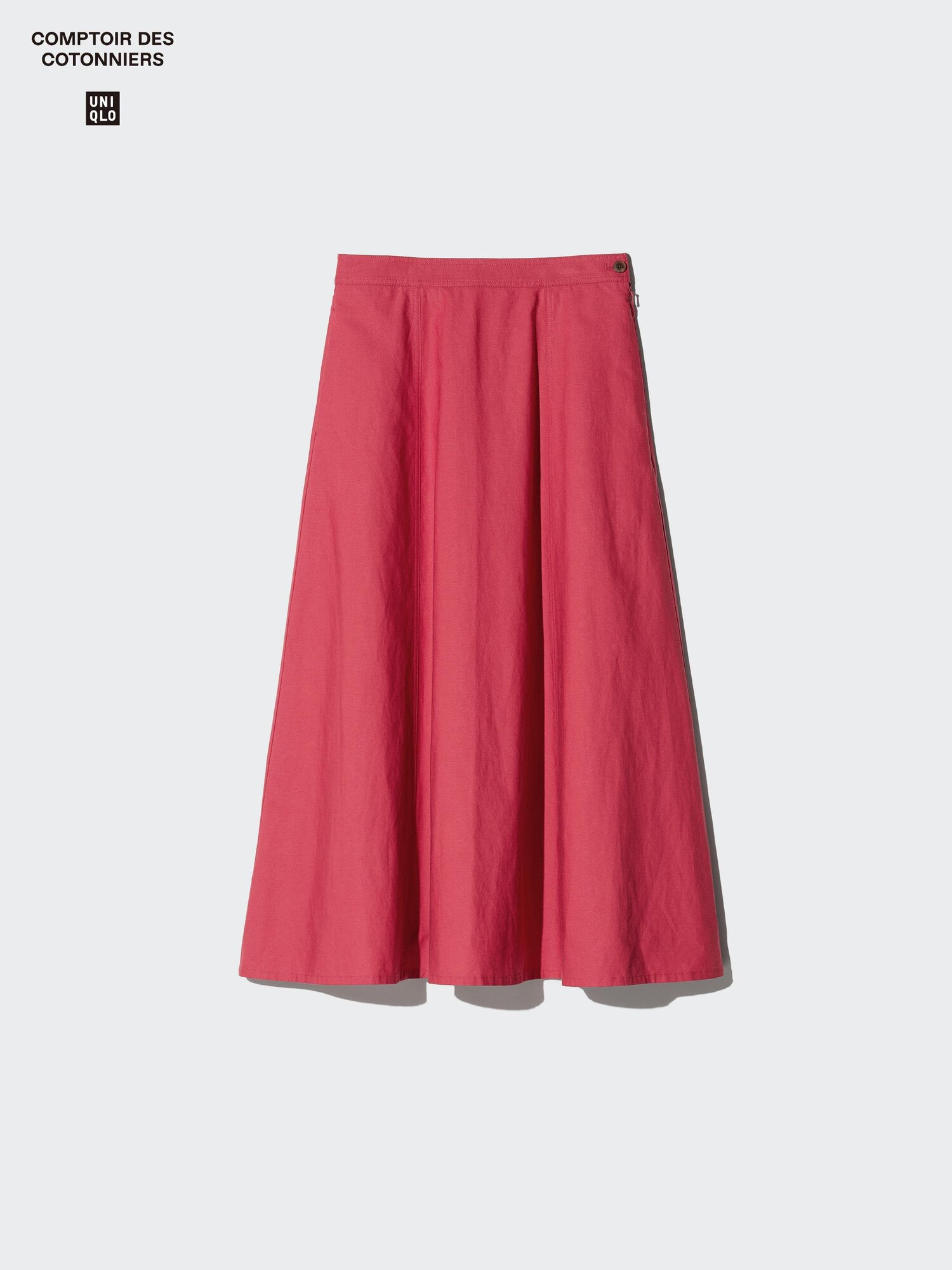 리넨블렌드플레어스커트