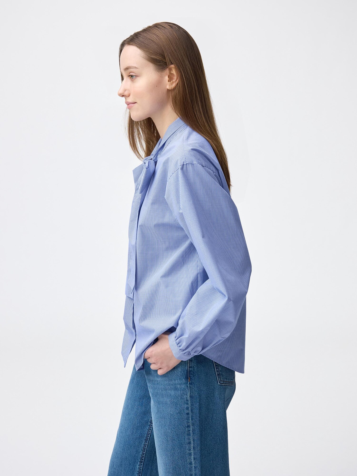 Блузка с бантами GU