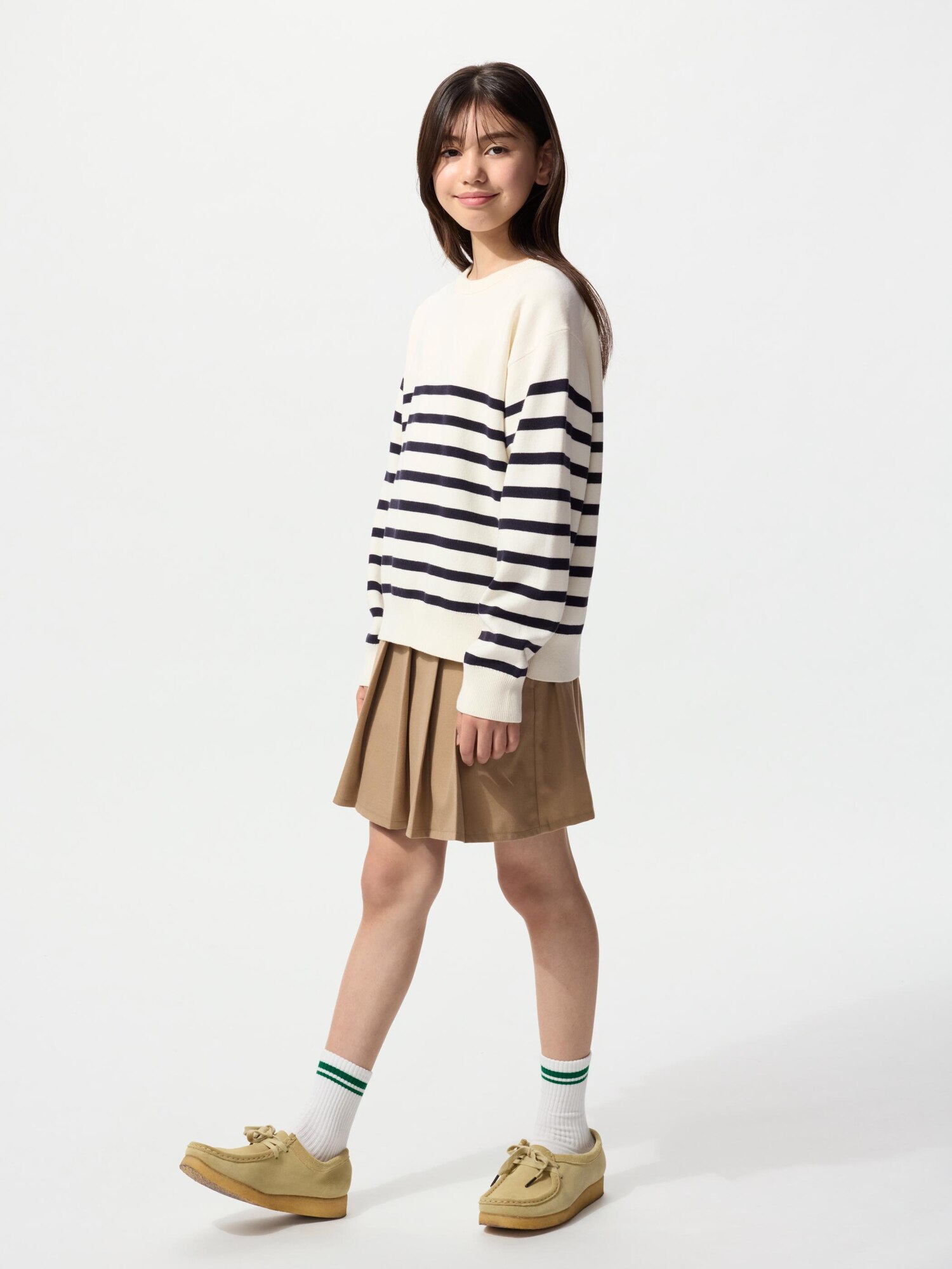 Детский свитер с рипс-эффектом, поддающийся стирке (в полоску)