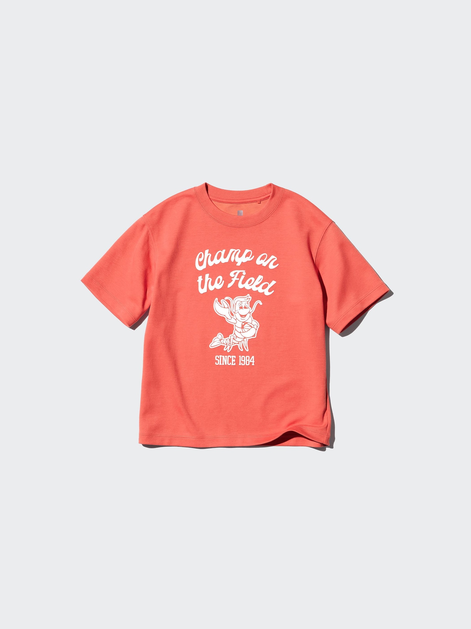 Детская футболка с круглым вырезом, хлопок и AIRism, с принтом