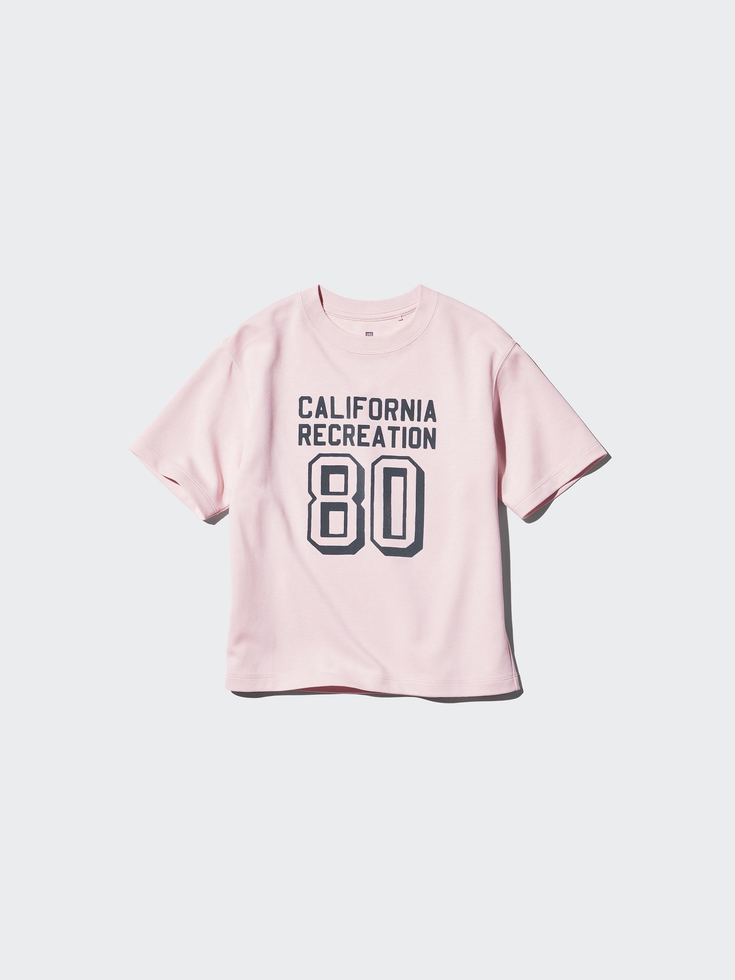 Детская футболка с круглым вырезом, хлопок и AIRism, с принтом