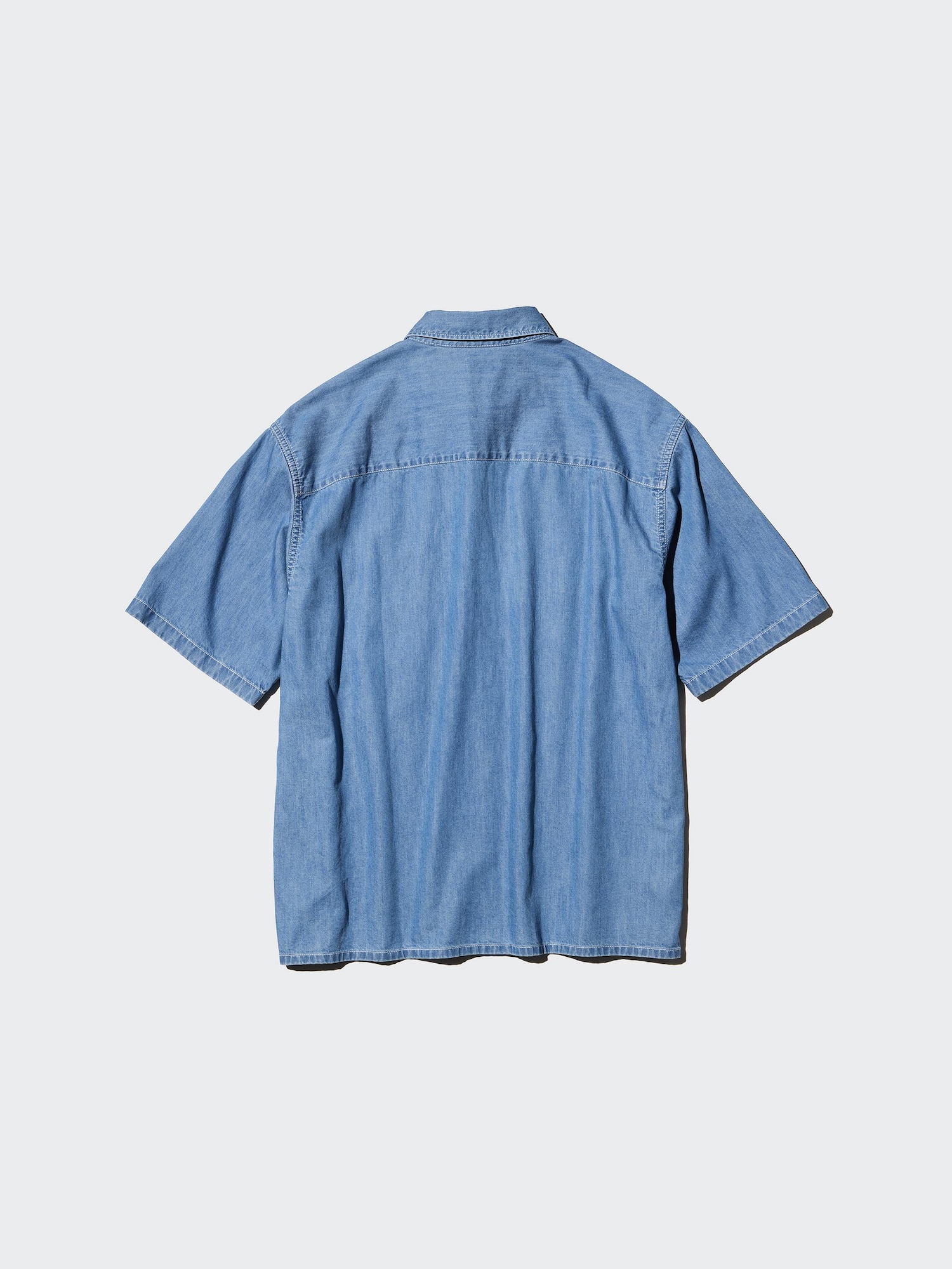 Джинсовая рубашка (с коротким рукавом)