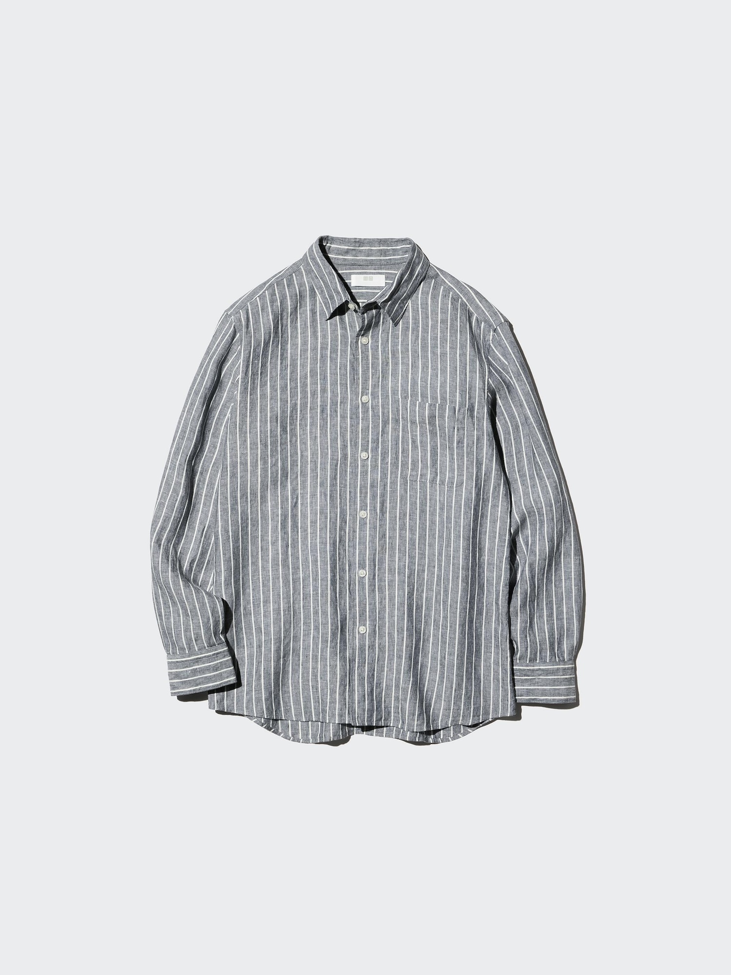 Рубашка из премиум-льна (длинный рукав), полоска A