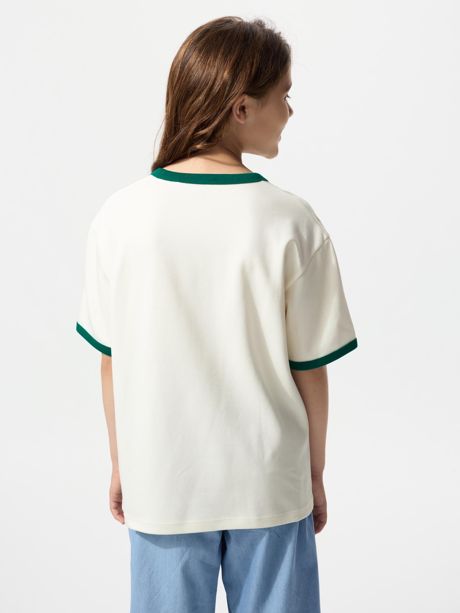 Детская футболка с круглым вырезом из хлопка и ткани AIRism с принтом (с перекрестными бретельками)