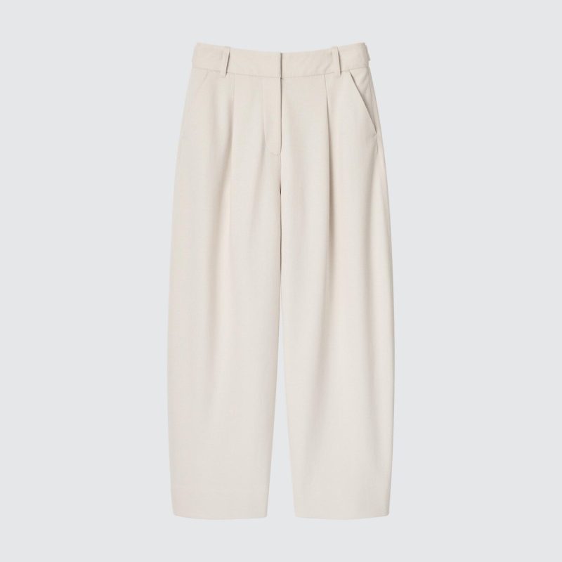 Брюки-колышки из шерстяного трикотажа