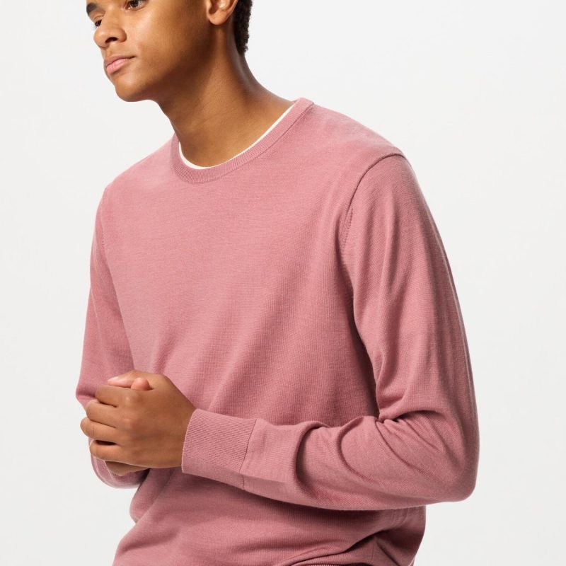 Джемпер с круглым вырезом из 100% мериноса