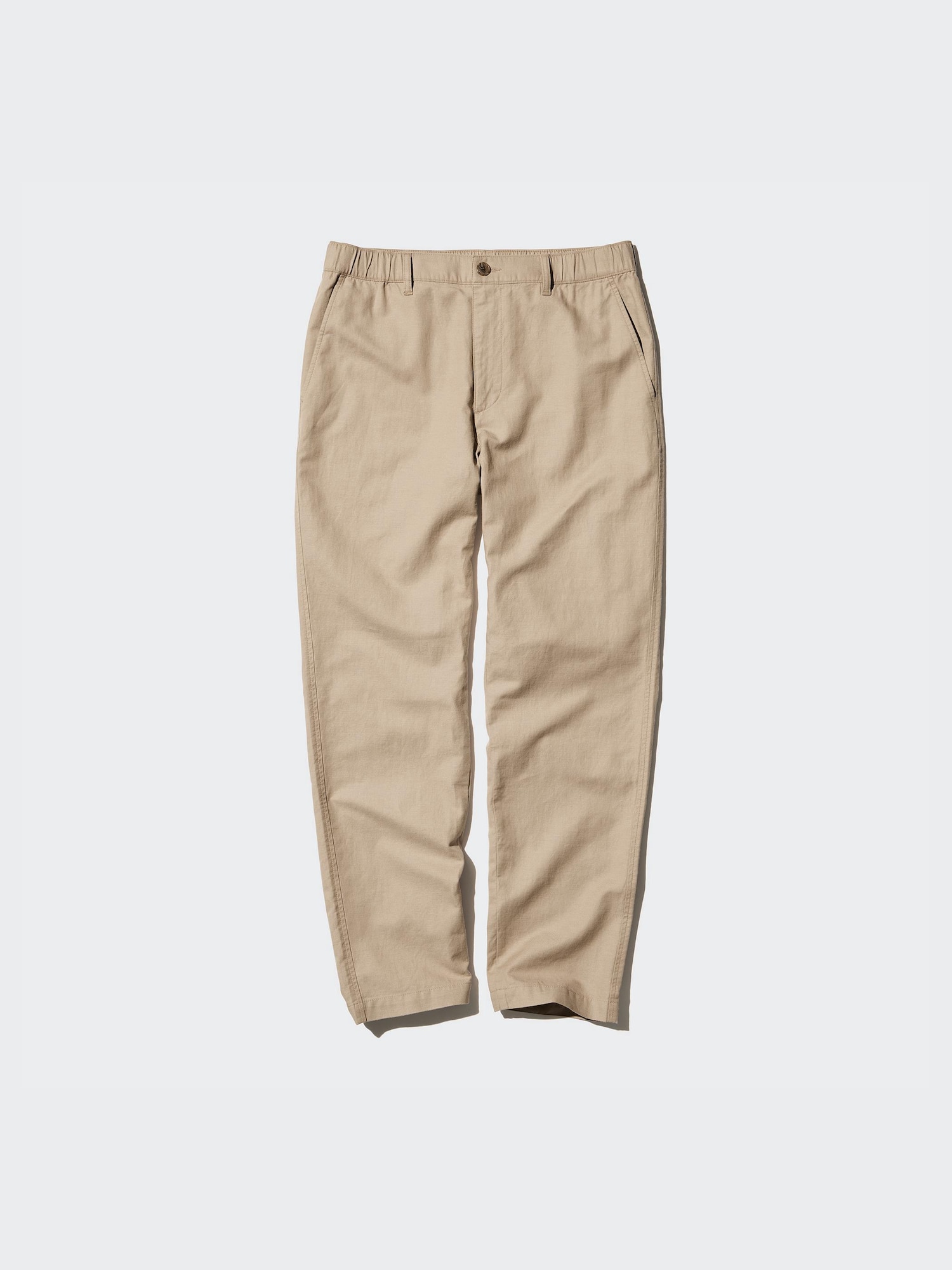 Брюки свободного кроя из льняной смеси