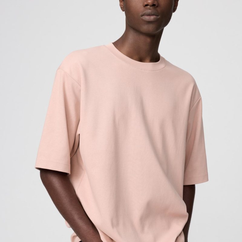 Хлопковая футболка оверсайз с круглым вырезом из хлопка AIRism