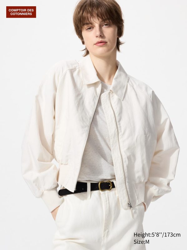 Блузон из вискозного льна