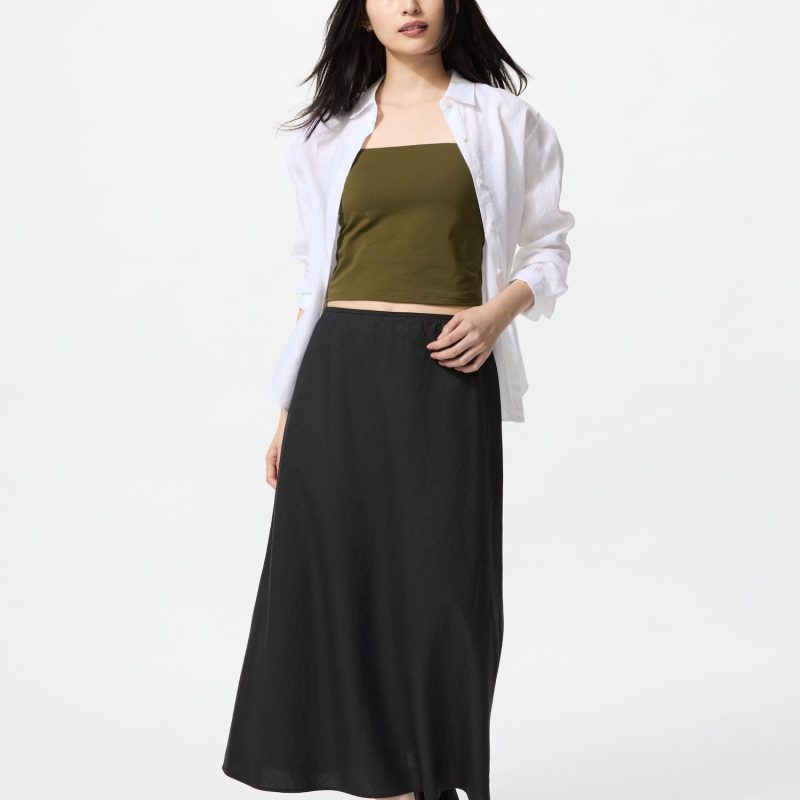 Юбка из льняной смеси