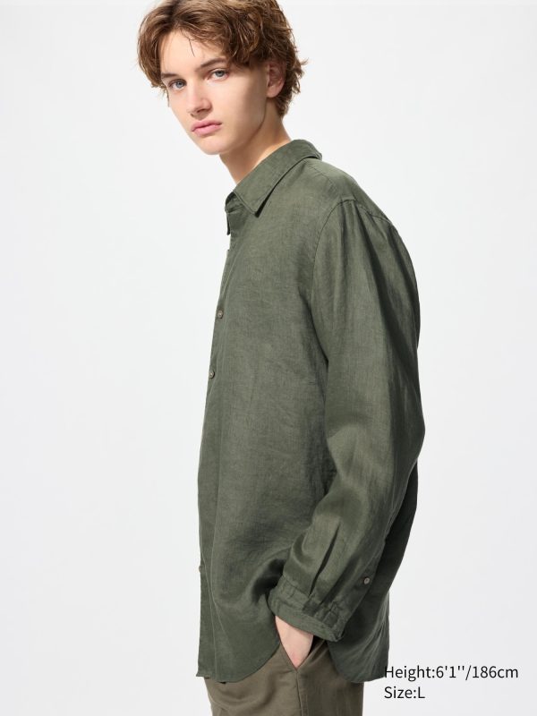 Рубашка из 100% высококачественного льна